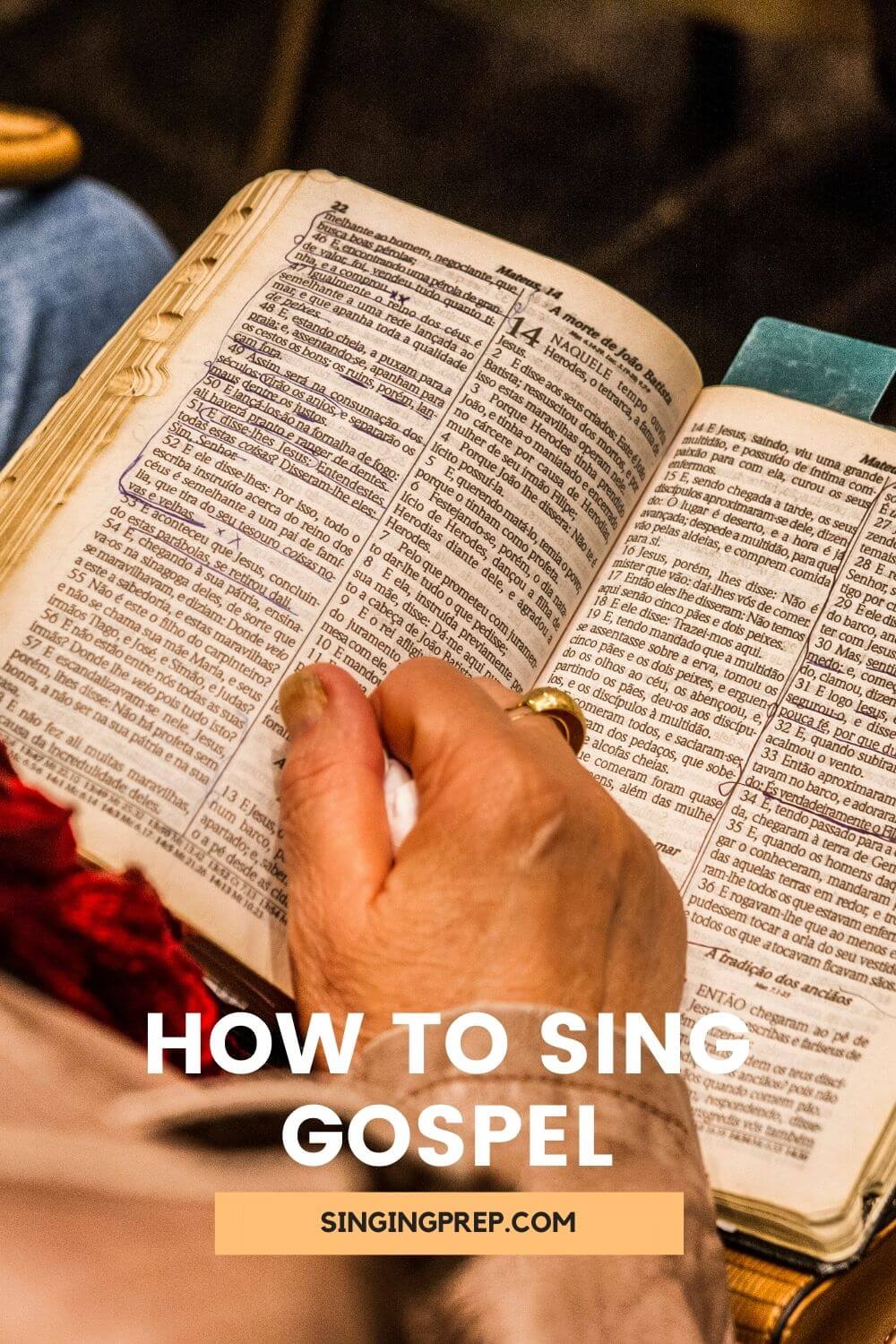 How to sing gospel pin